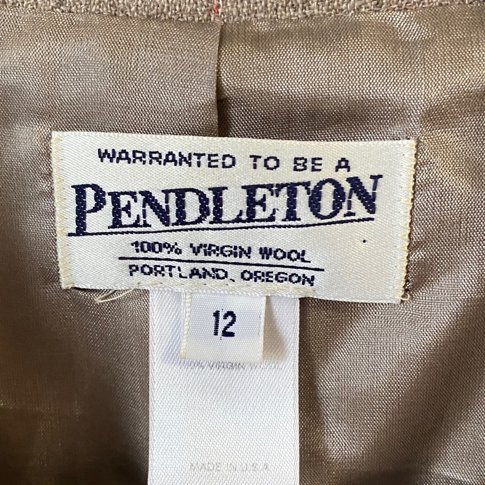 Pendleton Women's Blazer - Beige Checkered - image 5